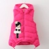 Trẻ em mặc vest trẻ em nữ mùa thu và mùa đông dài ấm áp cho trẻ em dày lên áo vest cotton phiên bản Hàn Quốc của áo khoác thủy triều - Áo ghi lê
