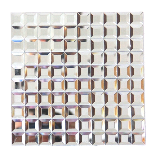 Зеркальная наклейка на стенах самостоятельно пять шлифовальных хрустальных стеклянных стеклянных мозаика