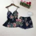 Của phụ nữ Đồ Ngủ Mùa Hè Mỏng Sexy Ren Halter Shorts Set In Lỏng Nhà Dịch Vụ của Phụ Nữ New Wearable shop do bo Bên ngoài ăn mặc