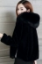 Điều trị đặc biệt Hained giả lông cừu cắt lông trùm đầu phiên bản ngắn của Hàn Quốc của giả mới lông cáo lông cổ áo lông thú nữ Faux Fur