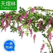 Mô phỏng dài 2 mét hoa wisteria chùm cây nho dây leo trang trí hoa đậu nho giả hoa dải trang trí đám cưới ống trang trí hoa - Hoa nhân tạo / Cây / Trái cây