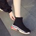 Vớ giày nữ 2018 Hàn Quốc phiên bản của giải trí thể thao cao đẳng gió dày dưới hoang dã vớ đàn hồi giày cao giày cũ phụ nữ Giày cao gót