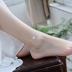 Đơn giản và linh hoạt Chuông 铛 森 系 闺 sterling bạc vòng chân nữ nam Hàn Quốc cá tính retro sinh viên Hàn Quốc chân chain tươi Vòng chân