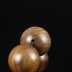 Hoàn hảo thủ công vòng tay gỗ đàn hương màu xanh lá cây gỗ đàn hương shun mẫu nhỏ lỗ hạt chuỗi hạt