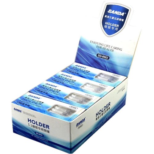 Три D8602 Simpage Smoking с одним заброшенным тройным магнитом хлопковым ядром 5,5 держателя сигарет 120