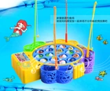 Детские электрические музыкальные рыбки для рыбалки, крутящийся комплект, детская интеллектуальная игрушка, котенок, 1-2-3 лет