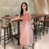 Đầm mới 2022 cho nữ mùa hè giảm eo khí chất phổ biến váy lưới gạc ngọt váy treo hợp thời trang