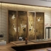 Tùy chỉnh 
            Màn hình ngăn phong cách Trung Quốc mới phòng khách hiện đại tối giản thời trang phòng ngủ phòng trà thẩm mỹ viện gấp mái hiên gỗ rắn di động Màn hình / Cửa sổ