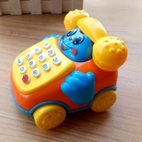 Реалистичный мультяшный телефон, музыкальная игрушка с музыкой для раннего возраста, имитационное моделирование для детей