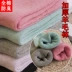 Vớ nữ mùa đông dày cộng với tất cashmere Hàn Quốc siêu dày vớ ấm nam cao vớ cotton vớ vớ len tất trắng cao cổ Vớ mắt cá chân