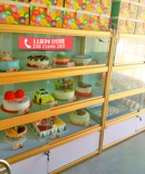 День рождения торт модель Шкафы Накаджима торт с закусочной полки стакана коммерческая пекарня хлеб шкаф