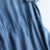 Quần áo phụ nữ Âu Mỹ Phong cách Âu Mỹ 2020 áo sơ mi mùa hè cổ áo dây rút eo Tencel denim váy giản dị váy dài - Váy dài