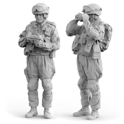 Crazy tourr 1 35 lính nhựa mô hình gói quân đội Nga hiện đại hai người GK mẫu trắng tay 356 - Capsule Đồ chơi / Búp bê / BJD / Đồ chơi binh sĩ