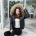 2018 thời trang mới mùa đông xuống áo khoác nữ ngắn phần dày dày siêu mỏng cổ áo phiên bản Hàn Quốc của áo khoác thắt lưng thủy triều