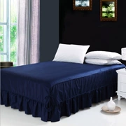 Tùy chỉnh chất liệu cotton giường màu giường trải giường bằng vải bông Simmons bảo vệ 1.5 1.8 2.0m trải giường bằng gạo - Váy Petti