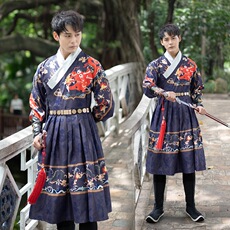 китайский костюм 明制原创古风大码汉服男女刺绣交领飞鱼服蟒袍情侣套装锦衣卫春秋