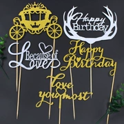 Nhầm lẫn búp bê bánh sinh nhật trang trí bánh sinh nhật khỏa thân phụ kiện bé kẹo mút thẻ chèn thẻ cờ 1 gói 6