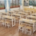 Nội thất văn phòng đôi trẻ em đôi bàn ghế học sinh có thể được tùy chỉnh túi lớp dài bàn - Nội thất giảng dạy tại trường