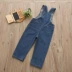 Quần yếm denim cho bé mùa thu 2019 mới cho bé gái quần áo trẻ em quần túi lớn kz-c039 - Quần jean quần denim bé trai xuân hè Quần jean