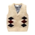 Bé đan vest 2019 mùa thu và mùa đông quần áo bé trai quần áo trẻ em trẻ em mới của áo len đơn ngực vest wt-7808 - Áo ghi lê