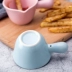 Gốm sữa jug sữa lưu trữ tank sữa muỗng sữa tea coffee cup đồ dùng với xử lý creative gốm màu rắn sữa jug