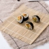 Hua Khánh Tre và Gỗ Sushi Dụng cụ Sushi Con lăn Hazelnut Rice Rice Tre Rèm Tay Cuộn Sushi Khuôn Sushi Rèm - Tự làm khuôn nướng