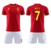 Đội tuyển Trung Quốc ngắn tay phù hợp với bóng đá phù hợp với sinh viên trẻ em trẻ em đội tuyển áo đỏ vàng trắng nam nữ tùy chỉnh