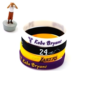 Sao NBA Kobe Bryant 24 chữ ký ánh sáng bóng rổ đào tạo ánh sáng ban đêm vòng đeo tay dây đeo cổ tay vòng đeo tay