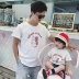 Ivan quần áo trẻ em mùa hè gia đình mới gia đình được trang bị Jane quây mẹ và con T-shirt gia đình ba gia đình