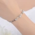 Sansheng Sanshi Shili Taohuayuan sterling bạc vòng đeo tay cô gái mận hoa tay tay trang sức kim cương pha lê điều chỉnh - Vòng đeo tay Cuff vòng mã não Vòng đeo tay Cuff