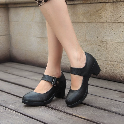 Высокие танцующие современные туфли, мягкая подошва, из натуральной кожи