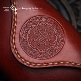 Защитный амулет, кожаные ретро солнцезащитные очки ручной работы из грецкого ореха, DIY, из натуральной кожи