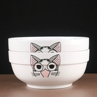 Симпатичная кошка 8 -вдрудочная суп -миска 2