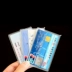 10 Túi Trong Suốt Antimagnetic Thẻ Set Ngân Hàng Sinh Viên Thẻ Gạo ID Card Bìa Thẻ Truy Cập Túi Chủ Thẻ Xe Buýt ví nữ Hộp đựng thẻ