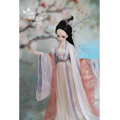 taobao agent BJD SD 3 points, 4 points, 6 points, set the female costume ancient style Han clothing skirt, dumpling baby clothing paper sample material bag tutorial