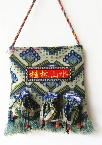 Sansui, этническая сумка для путешествий, этнический сувенир, сумка через плечо ручной работы, этнический стиль