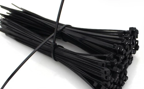Экологичные нейлоновые черные кабельные стяжки, 4×200мм