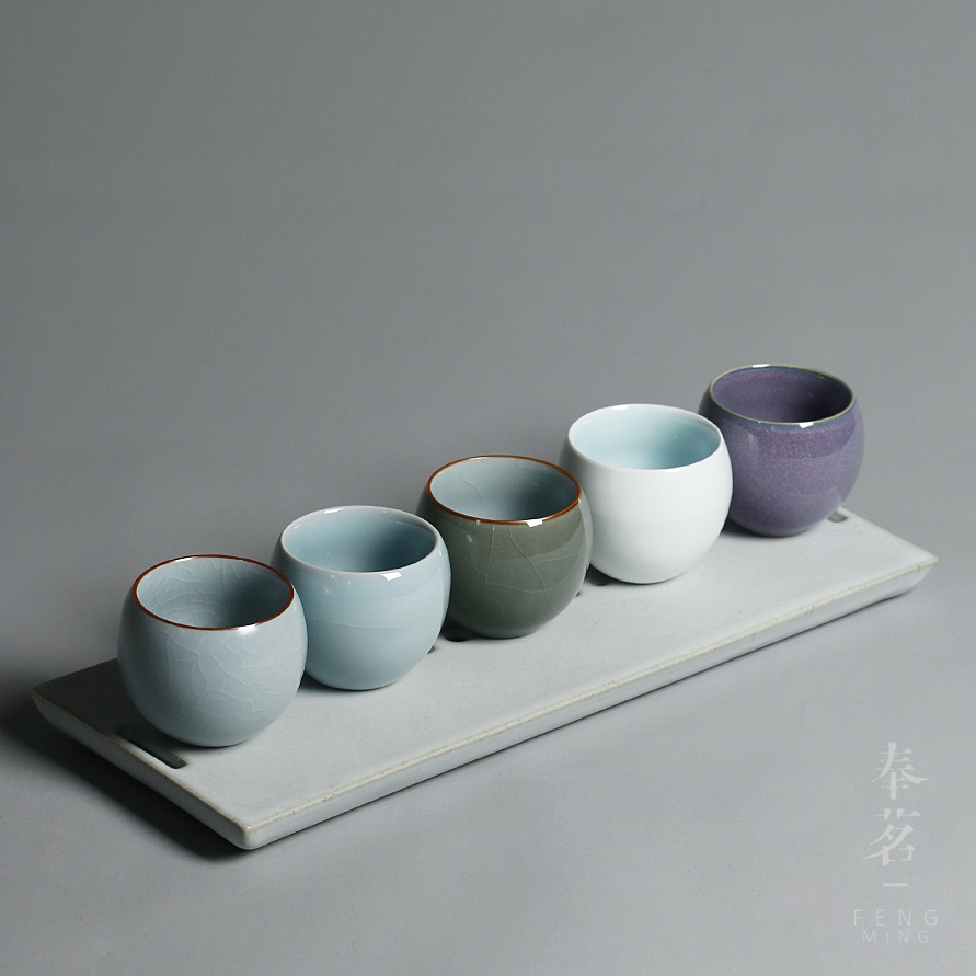 奉茗 五大名窑品茗杯,送长辈手工礼物 奉茗 五大名窑品茗杯,送长辈手工礼物