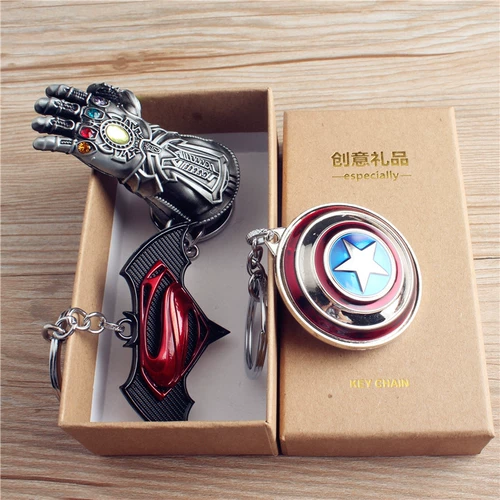 Мстители, металлический брелок, неограниченные перчатки для ключей, подарок на день рождения