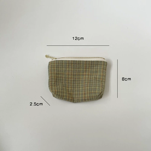 Маленький классический ретро кошелек, мягкая ткань, помада, красная сумка-органайзер, картхолдер