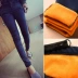 Bà bầu quần jeans thu đông 2018 mới cộng với nhung dày mặc quần lửng ống nhỏ quần dài mùa đông nâng cao xà cạp đồ bầu thời trang Phụ nữ mang thai quần / quần bụng