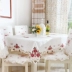 Nhà hàng châu Âu nhà hình chữ nhật vải vải bàn vải vuông bàn cà phê vải ghế ghế đệm bao gồm bộ Khăn trải bàn
