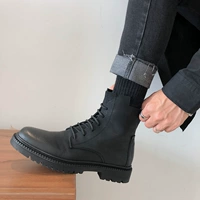 Martens, челси для мальчиков, ботинки в английском стиле, высокие короткие сапоги для кожаной обуви, в британском стиле
