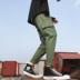 Quần nam phiên bản Hàn Quốc của xu hướng hip hop chân chín quần thủy triều thương hiệu quần giản dị quần harem quần yếm quần legging nam Crop Jeans