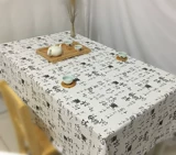 Столовая ткань в китайском стиле хлопок и конопля Каллиграфия Метод китайский медитация кофейное столик крышка ретро ветряная ткань длинная квадратная стола чайная ткань
