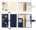 Hộ chiếu cặp vợ chồng dễ thương Hàn Quốc dài giữ vé hộ chiếu túi đa chức năng tài liệu lưu trữ túi chống thấm bảo vệ bìa