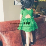 Наряд маленькой принцессы, юбка, модное летнее пляжное платье, платье с коротким рукавом, семейный стиль, коллекция 2022, в корейском стиле