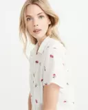 Abercrombie Fitch American Amerine AF Женская женщина -новая тонкая короткая короткая короткая рубашка Специальное место