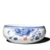 Trà rửa chén lớn bát trà sáu quý ông bằng nước 盂 rửa bút hộ gia đình rửa chén gốm sứ màu xanh và trắng - Trà sứ Trà sứ