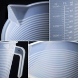 Пластиковая измерительная кружка, чай с молоком, прозрачный мерный цилиндр со шкалой, 2000 мл